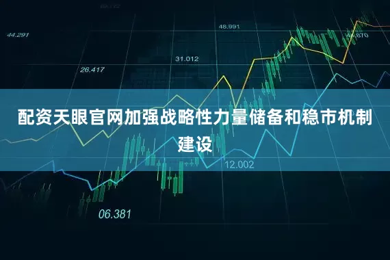 配资天眼官网加强战略性力量储备和稳市机制建设
